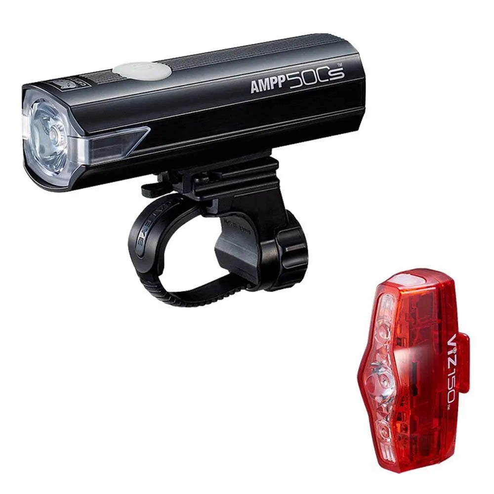 Cateye AMMP 400CS & Viz100 Light Set (Front And Rear)